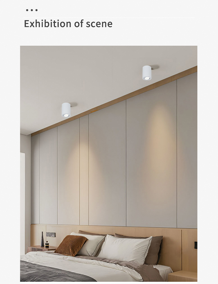 Anti Glare Surface Mounted Led Downlight Pure Aluminium Gu10 Ceiling Lighting Fixture