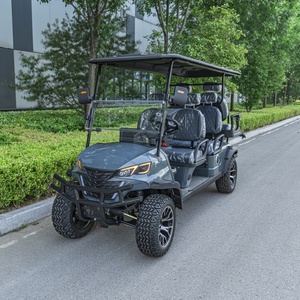 Carrito de Golf Eléctrico Seguro, Ecológico, de Cero Emisiones, para 6 Personas, Ahorro de Energía, Bajo Ruido, para Uso Comunitario y en Campus - Product Image 1