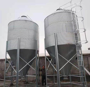 Silo de Alimentación para Pollos y Ganado de 3t, 5t, 10t, 20t, Silo de Alimentación de Acero Personalizado de Pequeño Volumen para Granjas Avícolas - Product Image 3