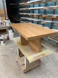 Tavolino quadrato su misura e <span class=keywords><strong>rettangolare</strong></span> in rovere bianco stile rustico e moderno mobili in legno massiccio - Product Image 3