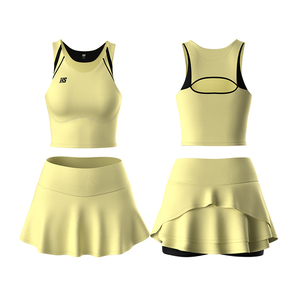 Set di Maglia da Tennis Personalizzata con Logo, Abbigliamento Sportivo Femminile OEM, Gonna da Tennis e <span class=keywords><strong>Polo</strong></span> - Product Image 3