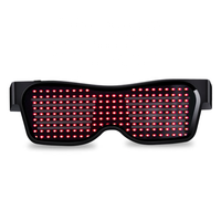 Lunettes led rechargeable led lunettes brillant lunettes led a mené la lumière en verre en verre led