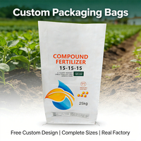 Sac à soufflets latéraux en PP tissé laminé de 25 kg, imprimé sur mesure, résistant à l'humidité, pour l'irrigation goutte à goutte agricole et la farine – Fourniture directe usine