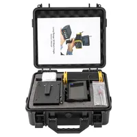 Détecteur de métaux 3D Treasure Hunter longue portée pour la recherche d'or, d'argent, de pierres précieuses et de diamants avec écran LCD noir/jaune