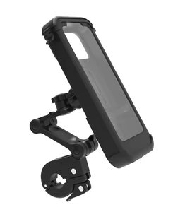 Support de téléphone pour guidon de vélo/trottinette en ABS+PVC étanche, rotation à 360°, hauteur réglable, compatible avec les guidons - Product Image 1