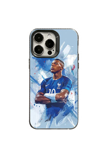 <span class=keywords><strong>Coque</strong></span> d'<span class=keywords><strong>iPhone</strong></span> avec impression artistique de stars du football français, <span class=keywords><strong>coque</strong></span> anti-chute en aquarelle pour les fans, <span class=keywords><strong>coque</strong></span> de téléphone personnalisée, <span class=keywords><strong>coque</strong></span> pour <span class=keywords><strong>iPhone</strong></span> 15 Pro Max - Product Image 1