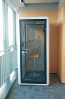 Cabine Acoustique Mobile Insonorisée pour Studio d'Enregistrement, Bureau, Centre Commercial, Salle de Percussion, Diffusion en Direct, KTV