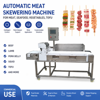 Machine à brochettes de viande automatique, directement de l'usine, machine à brochettes entièrement automatique, taille personnalisée disponible