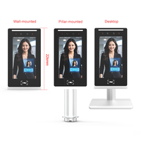 Sistema de Gestión de Asistencia de 7 Pulgadas con Reconocimiento Facial, Máquina Biométrica de Control de Acceso para Empleados y Visitantes