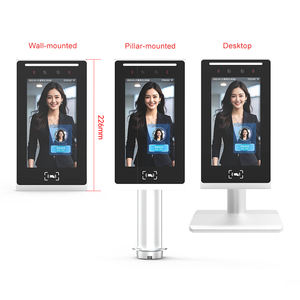 Système de <span class=keywords><strong>gestion</strong></span> des présences 7 pouces avec reconnaissance faciale pour employés et visiteurs – Machine biométrique de pointage des heures par reconnaissance faciale - Product Image 1