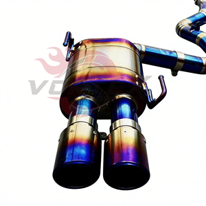 ท่อไอเสีย Vortex Titanium สำหรับ Subaru WRX VA 2.0T ปี 2015-2021 แบบ Catback พร้อมปลายท่อแบบ Quad สีฟ้า - Product Image 4