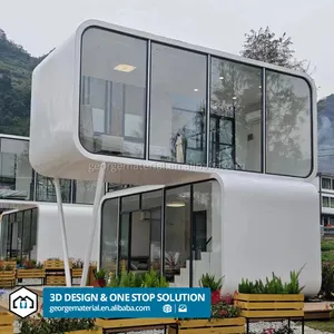 2024 Foldable New Apple Cabin 20ft 30ft 40ft Modern Prefab House Hotel Good Price Mobile Shop House Office Container House