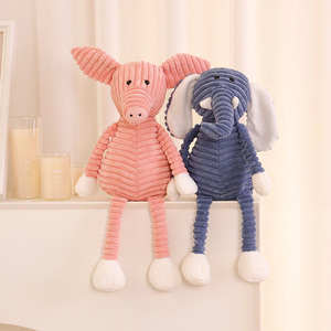 Bé voi sư tử cáo thỏ lợn gấu trúc vịt khỉ rừng nhồi bông đồ chơi dễ thương động vật rừng đồ chơi sang trọng cho trẻ em sọc đồ chơi sang trọng - Product Image 2