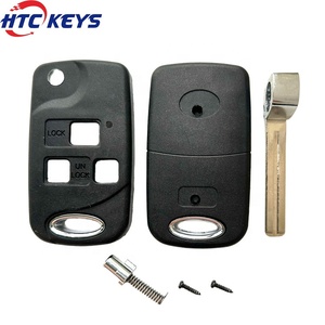 Chất lượng tốt 3 nút lật gấp từ xa vỏ chìa khóa xe trường hợp Fob cho L-EXUS is200 <span class=keywords><strong>IS300</strong></span> LS400 LS430 - Product Image 4