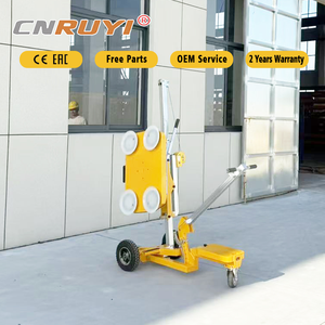 Troli pengangkat baru 200KG Panel kaca Manual elektrik mesin <span class=keywords><strong>Hoist</strong></span> troli pengangkat vakum kaca jendela bersertifikat CE 2 tahun - Product Image 1
