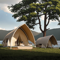 Tente de Luxe Glamping Safari pour Hôtel Resort, Tente Hôtelière de Luxe Modèle « Swiss Cottage »