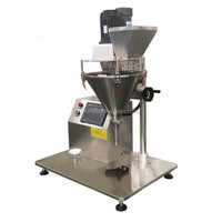 Machine de remplissage semi-automatique compacte de poudre sèche en flacons, à vis sans fin, pour boissons et petits flacons en verre, vente en gros