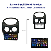Meihua - Lecteur DVD Android universel pour voiture 9 pouces - Cadre de navigation pour CHEVROLET Spark Matiz 10-17 avec faisceau de câblage