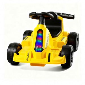 <b>Smart</b> Learning Music <b>Light</b> Ride on Car With Pedal Assist 380 Motor Yellow Body Providing High Stability for Everyday Riding - Product Image 1