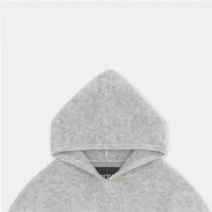 Vente en gros Sweat à capuche pour femme en coton épais, sans cordon de serrage, coupe oversize, avec logo imprimé numérique personnalisé - Product Image 5