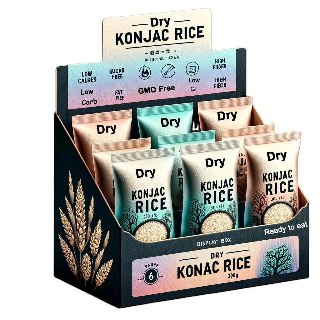 Healthy Low Carb Instant Dry Konjac Rice para diabéticos Konnyaku Rice
