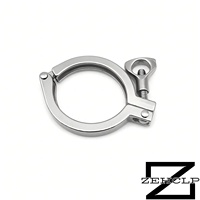 Raccord Sanitaire Tri-Clamp en Acier Inoxydable 304, Vis à Aile Simple, Poli Miroir, 5,0 Pouces, pour Applications Alimentaires, Laitières, Brasseries, Tuyauterie, OEM