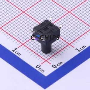 TS-1010GS-BR09026 Tactile Switch SMD-4P,6.2x6.2mm Switch Single Pole Single Throw Round Button 2.6N Vertical Mount - Product Image 2