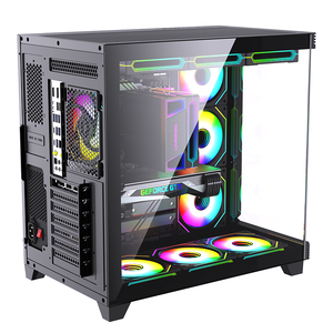 LOVINGCOOL - <span class=keywords><strong>Caja</strong></span> de PC Acrílica, Panel de Nogal Premium, Chasis para Juegos <span class=keywords><strong>ATX</strong></span> 2027, Diseño Modular, Alto Flujo de Aire, Tipo C, <span class=keywords><strong>Caja</strong></span> de Estación de Trabajo <span class=keywords><strong>Silenciosa</strong></span> - Product Image 1