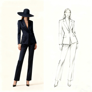 Traje de Tres Piezas Elegante de Alta Gama, Doble Botonadura, a Rayas, Antiarrugas, Corte Slim, para Trabajo, Profesional, Tallas M-4XL, Venta al Por Mayor - Product Image 5