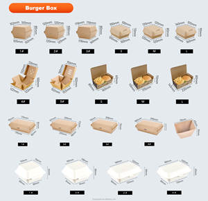 Caja Ecológica Rosa para Hamburguesas y Papas Fritas, con Tapa Abatible Corrugada, Logotipo Personalizado Único, Empaque para Llevar para Pequeñas Empresas - Product Image 3