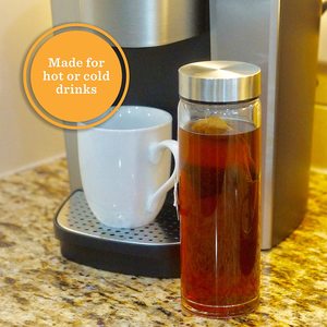 Bouteilles de jus en verre vides rondes de 750ml avec couvercle à pince pivotante pour boire de l'eau et du jus 500ml 1L Verres en verre - Product Image 3