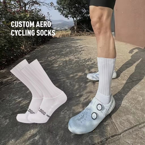 Calcetines de Ciclismo de Alto Rendimiento Aero Fit, Calcetines de Ciclismo Aero Ligeros con Malla Transpirable y Costuras Acanaladas, Venta al Por Mayor - Product Image 1