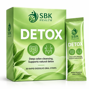 Tiras Orales Detox Personalizadas de Marca, Garcinia Cambogia, Limpieza Profunda del Colon, Apoya la Desintoxicación Natural, Tiras Orales Adelgazantes - Product Image 1