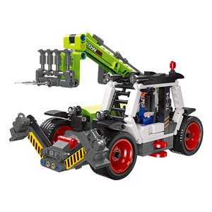 57003 Nuevo Modelo de Montacargas para Niños, Juguete de Vehículo de Ingeniería, Bloques de Construcción de Plástico ABS, Ladrillos DIY para Niños de 5 a 7 Años - Product Image 1