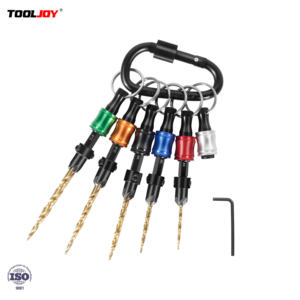 סט מקדחי שקע TOOLJOY 6 חלקים עם מוט הארכה מתחלף וטבעת קרבין, יצרן ישיר OEM - Product Image 1