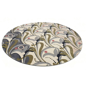 Tappeto rotondo in stile minimalista moderno con paesaggio stampato moderno e Design nuovo tappeto personalizzato in Nylon stampato per la decorazione della casa - Product Image 3