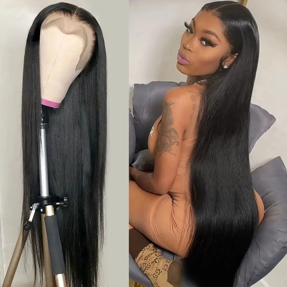 100% brazilian virgin vendor human hair extension weaves and 360 full hd lace wigs human hair lace front wigs for black women