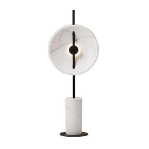 Modern Luxury Marble & Metal LED <b>Floor</b> <b>Lamp</b> Hotel Decor Designer Showcase Sophisticated Feel Master <b>Bedroom</b> Living Room E27 Base - Product Image 3