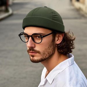 Chapeau sans bord à séchage rapide Bonnet quotidien léger Docker Cap Sailor Roulé Manchette Harbour Hat Casual Skullcap - Product Image 3
