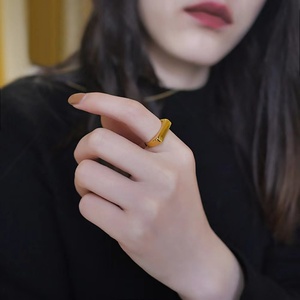 Anillo de Acero Inoxidable Liso y Delgado de 4mm, Moderno, Sencillo y Versátil, para Hombre y Mujer, Venta Caliente 2024 - Product Image 4