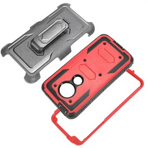 เคสโทรศัพท์กันกระแทก MOTO <span class=keywords><strong>G6</strong></span> PLAY Armor Design 3-in-1 สำหรับ Motorola MOTO <span class=keywords><strong>G6</strong></span> พร้อมผิวสัมผัสแบบขัดเงา มีสินค้าในสต็อก - Product Image 2
