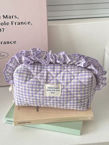 Elegant Lace Makeup Bag Portable Travel Cosmetic Organizer <b>Large</b> Capacity Beauty Storage Pouch - Product Image 4