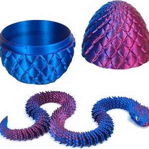 ของเล่นไข่ไวเปอร์พลาสติกพิมพ์ 3 มิติ Jinccai ของขวัญตกแต่งแปลกใหม่สำหรับเด็กอายุ 8-14 ปี ของเล่นคลายเครียดสำหรับทุกเพศ - Product Image 1