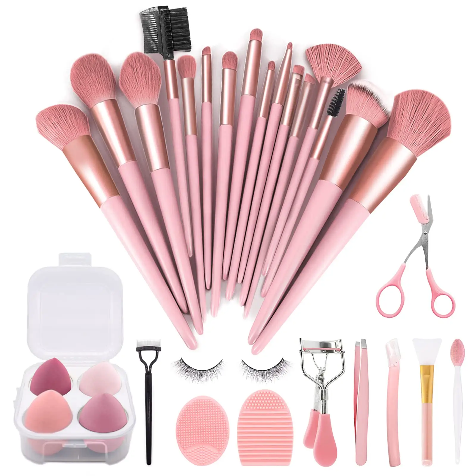 30 Pcs Makeup Kit Foundation Brush Eyeshadow Brush Make up Brushes Set