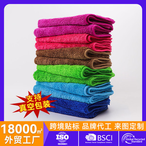 ผ้าทำความสะอาดไมโครไฟเบอร์ ผ้าเช็ดทำความสะอาดรูปสี่เหลี่ยมผืนผ้าหนา 6 สี สำหรับใช้ในครัวเรือน ดูดซับน้ำ แห้งเร็ว ซักง่าย - Product Image 5