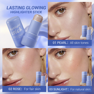 Iluminador en Barra de Gel Refrigerante Multicolor 5g, Natural, de Alta Calidad, Ligero y de Larga Duración para Labios y Mejillas - Product Image 3