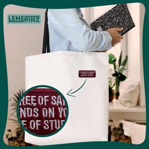 Custom Sarcasm Patch 3 Iron On <b>Sew</b> On Embroidery For <b>Bags</b> - Product Image 3