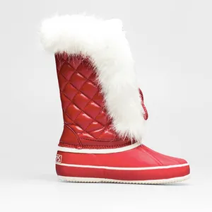 أحذية الشتاء الفاخرة مصمم أحذية الثلوج الجميلة
