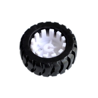 Accessoires de Robot de pneu en caoutchouc axe D 43MM roues de modèle de chariot de suivi avec moteur à engrenages N20