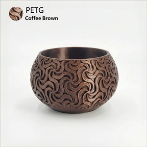 Filamento PETG 3D Metálico Plateado Color Café, Resistente al Agua, a la Intemperie y a los Rayos UV, para BambuLab Creality, 1 kg, 1,75 mm - Product Image 1